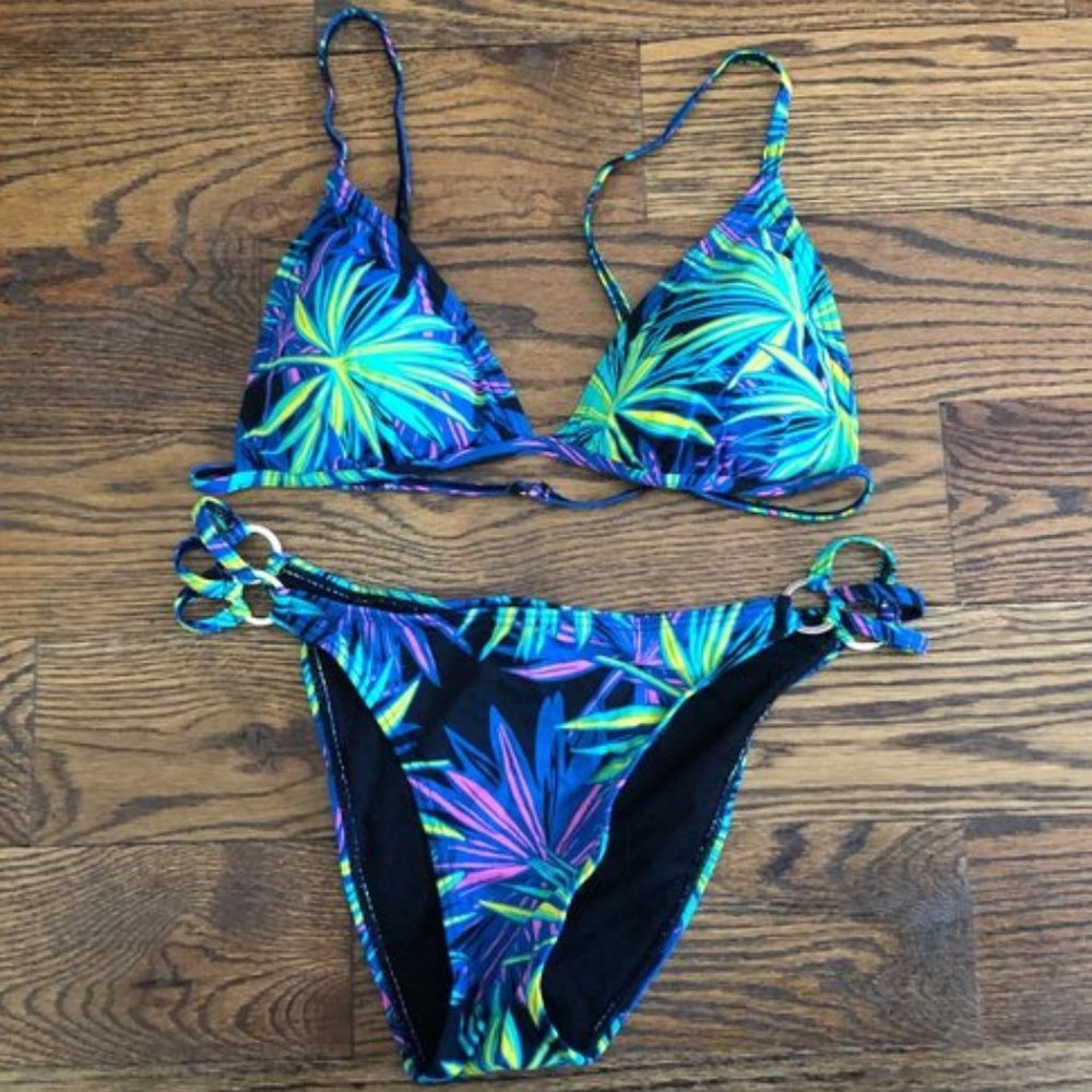 Fashion Nova Tropical Botanica Bikini Swimsuit M